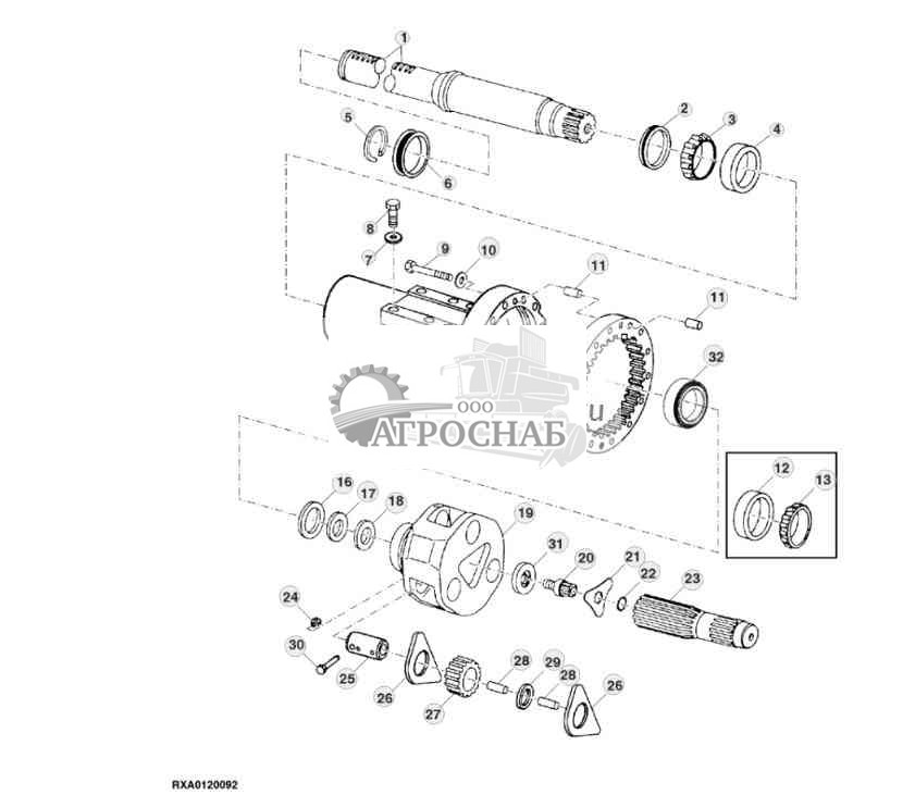 Planetary And Axle Shaft (110 mm) 